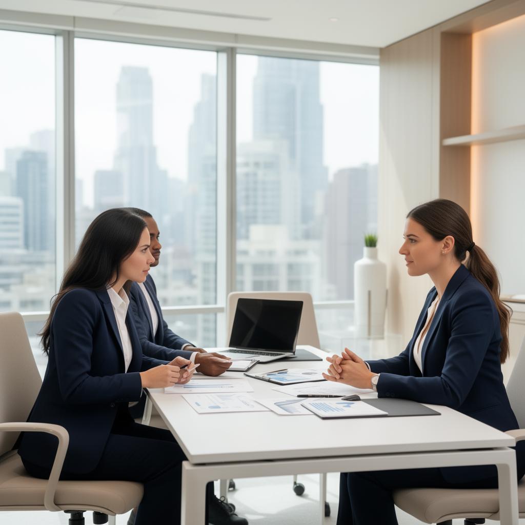 Narayan Consultancy advisors meeting a client